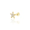 Taşlı tasarım yıldız tragus piercing