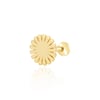 Taşsız çiçek tragus piercing