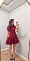 Bordo Kısa Elbise