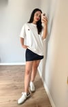Karpuz İşlemeli Oversize Tişört