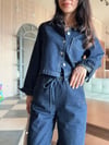 Lacivert Denim Takım