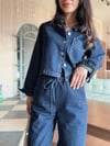 Lacivert Denim Takım