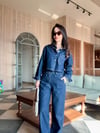 Lacivert Denim Takım