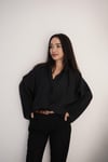 Oversize Siyah Gömlek