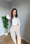 Şalvar Model Rose Keten Pantolon