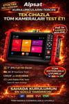 Alpsat AS033 Profesyonel Kamera Test Cihazı 4K PoE ONVIF 7” IPS | IP AHD TVI CVI CCTV Test Monitörü HDMI WiFi
