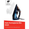 Arzum AR6043 Steamlux Buharlı Ütü Seramik Taban 3000W, 225 gr/min Şok Buhar, Mavi