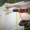 Black & Decker BDCDD12BAFC-QW 10.8V Şarjlı Matkap Vidalama – 1.5Ah Li-Ion, Taşıma Çantalı, 100 Parça Aksesuar Seti