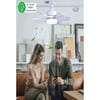 Helios Vantilatörlü LED Ampul E27 Duy Uzaktan Kumandalı 3 Modlu Fanlı Lamba