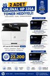 HP A3 LaserJet MFP M442DN 8AF71A 2K Siyah Çok Fonksiyonlu Lazer Yazıcı Usb-Ethernet-Kablosuz (2 Adet Toner Hediyeli)