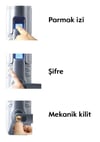 Perkotek Keylock Standalone Parmak İzli Kapı Açma Kilidi – Kart ve Şifre Destekli
