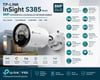 TP-Link InSight S385 4K 8MP Full Color  4mm Lens | Hareket Algılama | Mikrofonlu Hoparlörlü | Dahili Alarm | MicroSD | PoE | IP67 Bullet IP Güvenlik Kamerası