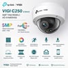 TP-Link VIGI C250 5MP Full Color  2.8mm Lens Dahili Mikrofonlu PoE IP67 IK10 30m Renkli Gece Görüşü Dome IP Kamera