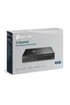 TP-Link VIGI NVR1004H-4P 4 Kanal 5MP PoE+ 53W H.265+ 80 Mbps 1 SATA 2 USB 4K HDMI NVR Kayıt Cihazı