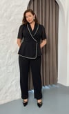 Beyaz İncili Takım Kısa Kol