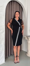 Sim Şerit Detaylı Elbise 2500
