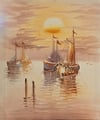 50x60 günbatımı liman 1