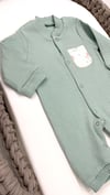 ÇİÇEKLİ TAVŞANLI TULUM 3 LÜ SET