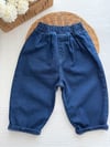 Navy Balloon Jean Pantolon