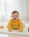 Erkek Bebek TakımErkek Bebek Tenis Temalı Smiley Nakışlı Alt & Üst Takım Sarı