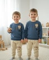Erkek Bebek ve Çocuk Maymun Figürlü Alt & Üst Takım