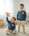 Erkek Bebek ve Çocuk Maymun Figürlü Alt & Üst Takım