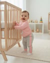 Kız Bebek Kuğu Figürlü Alt Üst Takım - Pembe