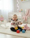 Kız Bebek Minnie Mouse Temalı Yelekli Takım Pembe