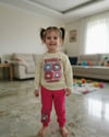 Kız Çocuk Labubu Baskılı Alt & Üst Takım