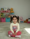 Kız Çocuk Sweet Labubu Baskılı Koyu Pembe Alt Üst Takım
