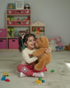 Kız Çocuk Sweet Labubu Baskılı Koyu Pembe Alt Üst Takım