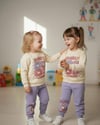 Kız Çocuk Sweet Labubu Baskılı Mor Alt Üst Takım