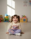 Kız Çocuk Sweet Labubu Baskılı Mor Alt Üst Takım
