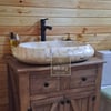 Afyon Bal Bombeli Dikdörtgen Lavabo