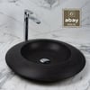 Mermer LavaboBazalt Siyah Yassı Ufo Model Lavabo
