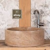 Noche Traverten Silindir Lavabo