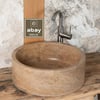 Noche Traverten Silindir Lavabo