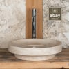 Mermer LavaboTraverten Katman Model Gizli Giderli Lavabo