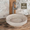Mermer LavaboTraverten Katman Model Gizli Giderli Lavabo