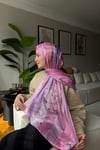 Alina Vual İpek Şal-Pembe