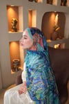 Azalea Pamuk Şal Turkuaz