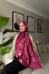 Batik Aura Şal -Koyu Gül Kurusu