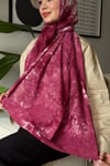 Batik Aura Şal -Koyu Gül Kurusu