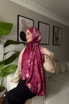 Batik Aura Şal -Koyu Gül Kurusu