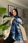Batik Aura Şal -Lacivert