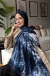 Batik Aura Şal -Lacivert