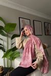 Batik Aura Şal -Pembe