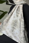 Batik Desenli Koton Şal-Siyah