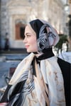 BloomRing Vual İpek Şal Siyah