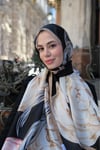 BloomRing Vual İpek Şal Siyah
